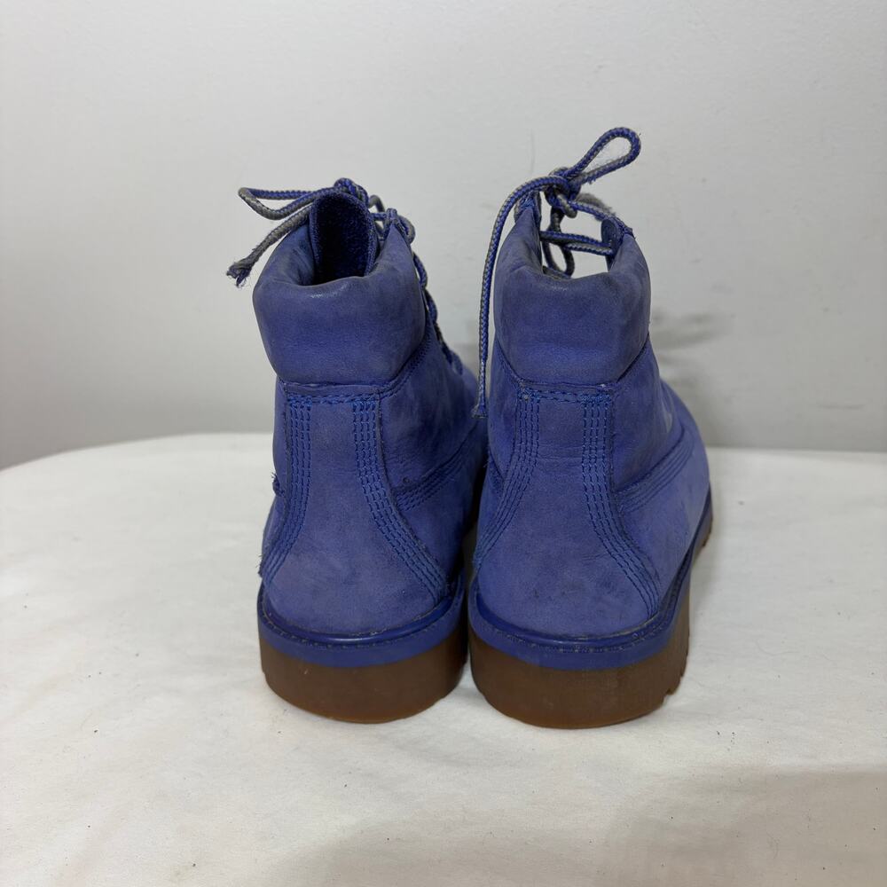 Timberland Boots Blue Suede Leather Womens Lace Up Primaloft 200 Gram School 6.5 - Picture 7 of 13